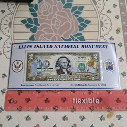 Ellis  island national monument $2.