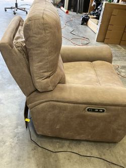 Barcalounger Fabric Power Glider Recliner with Power Headrest