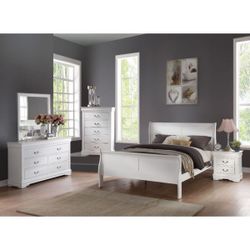 Louis Philippe Platinum Twin Bed