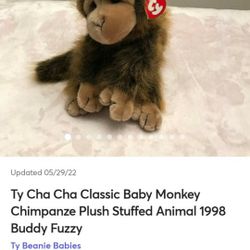 Ty Cha Choe Baby Monkey