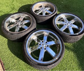 Four 22” Wheels & Tires -$180