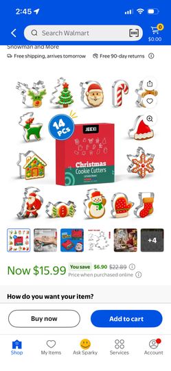 14 Metal Cookie Cutters Christmas Themed