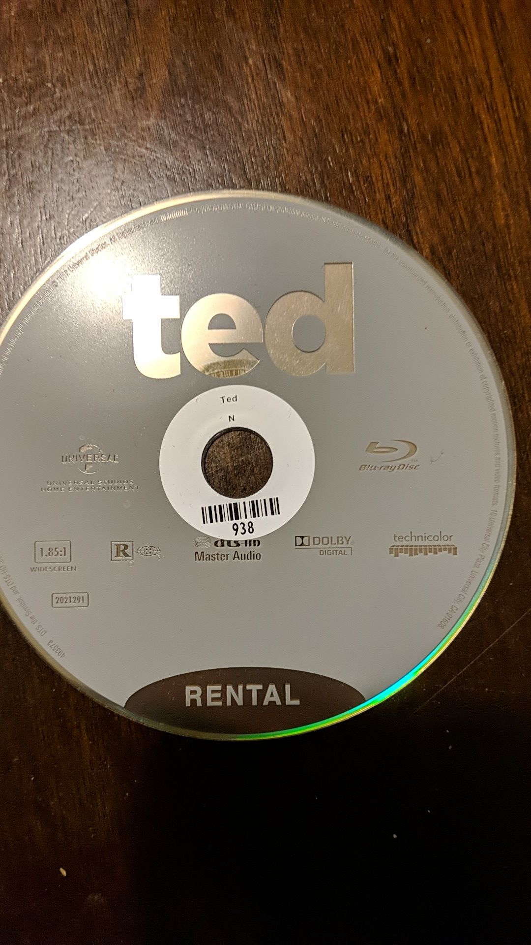 Ted blue ray movie