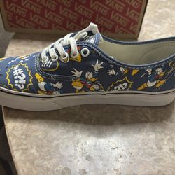 Disney Vans Donald Duck Size 9.0 Men 10.5 And