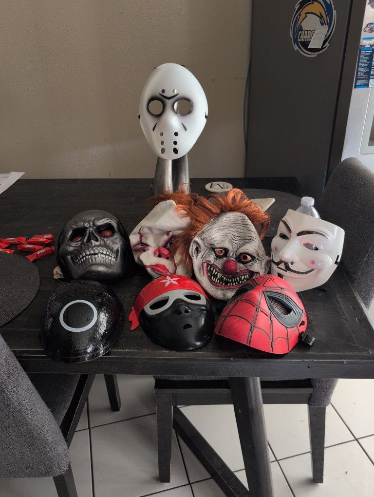 Halloween Mask Used But In Good Condition