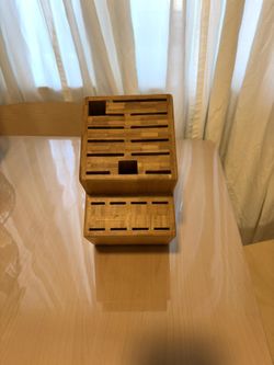 Bamboo Knife Block without Knives