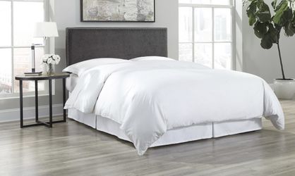 Grey Queen Suede Bedframe