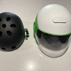 Lime Helmets Scooter/ Motorcycle Helmet With Visor 