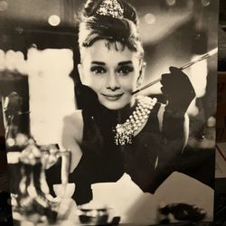 Audrey Hepburn Photo Poster Picture Black + White