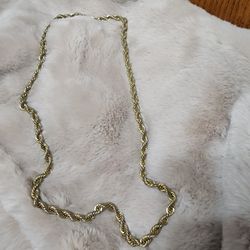 14k Gold Plated Necklace 78g
