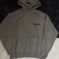 Essentials Dark Oatmeal Hoodie Sizes: XS-M