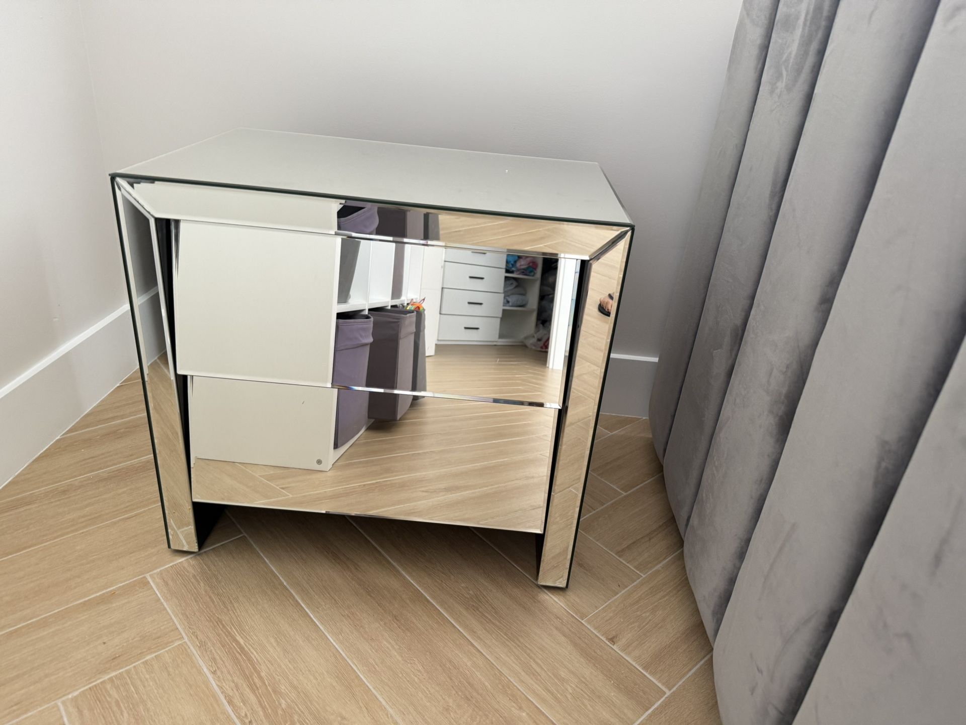 Mirrored Nightstand