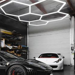 Hexagon Garage Light 5-Grids Ceiling/Wall Mount - Home Business Decor Lighting – Remodeling Needs