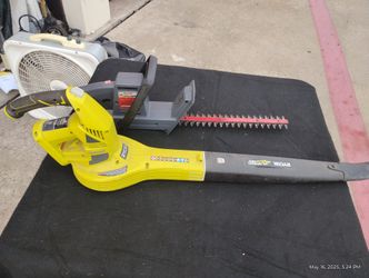 Ryobi Dual Electric/Battery Blower And Craftsman 14"Trimmer