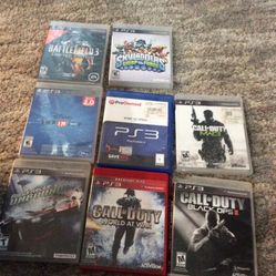 8 PS3 Games All Together