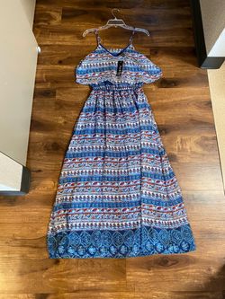 Fun & Flirt brand Boho Paisley Print Maxi Dress with Tags
