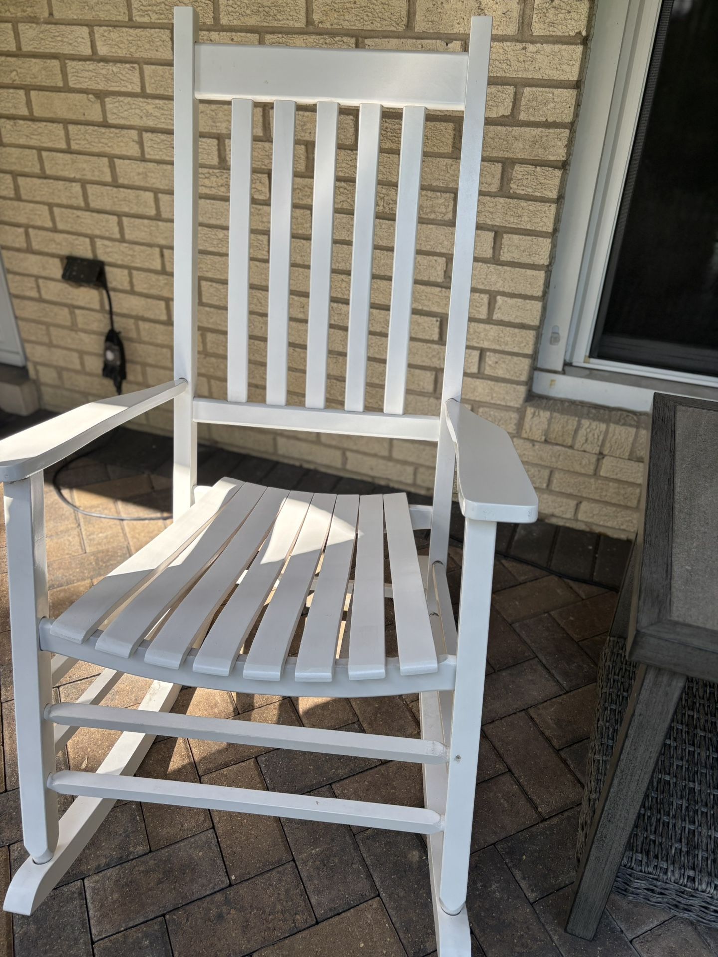 Outdoor Wooden Rocking Chair Set Of 2