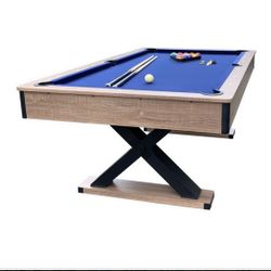 Excalibur - Blue Top - 7’ Pool Table - Accessories Included