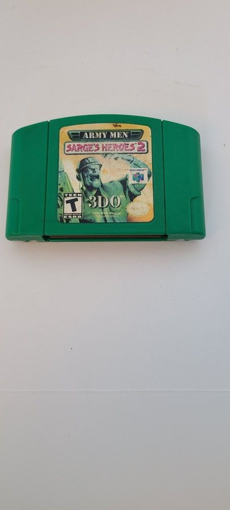 Army Men Sarge's Heros 2 For Nintendo 64