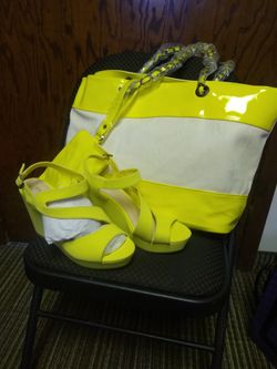 Shoes and matching bag size 8.5