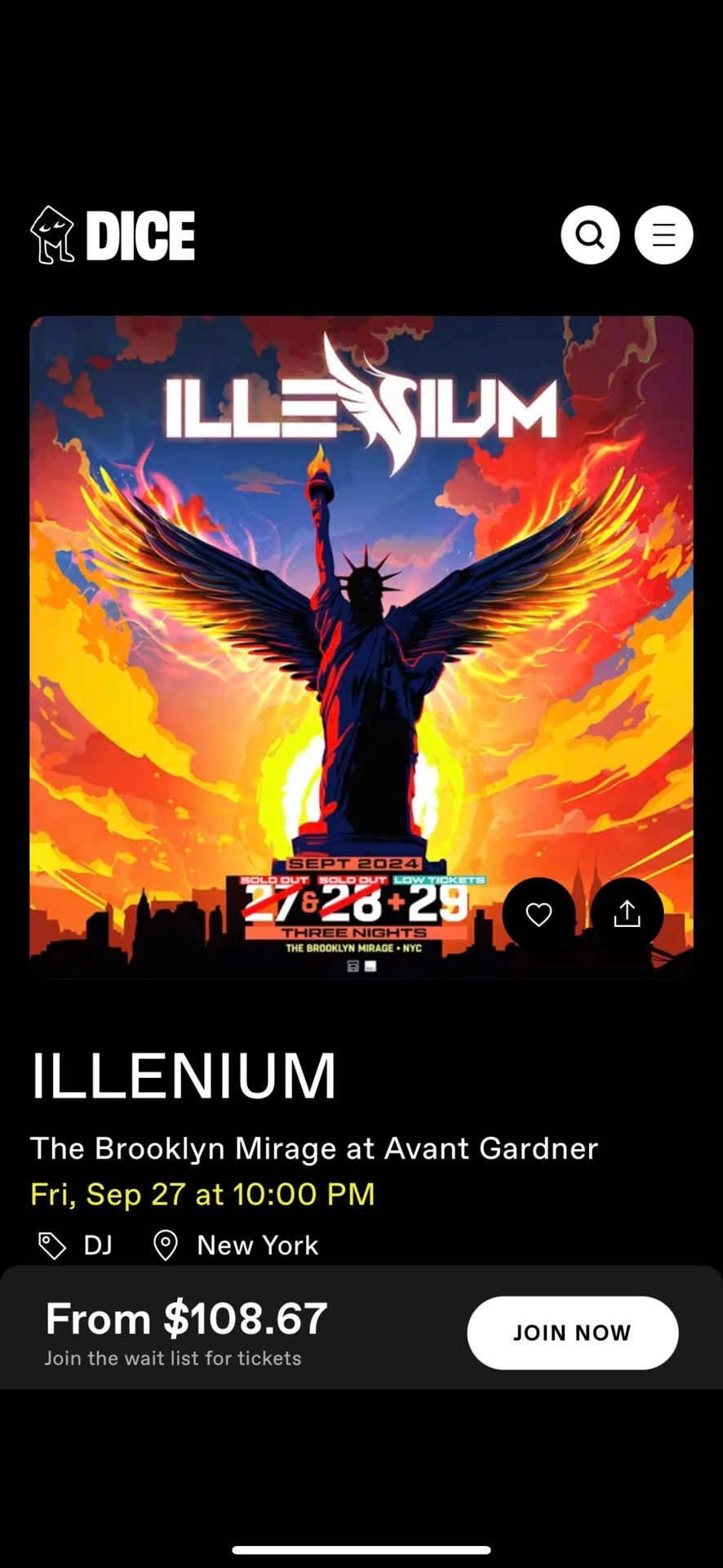 Friday Saturday Sunday ticket for illenium