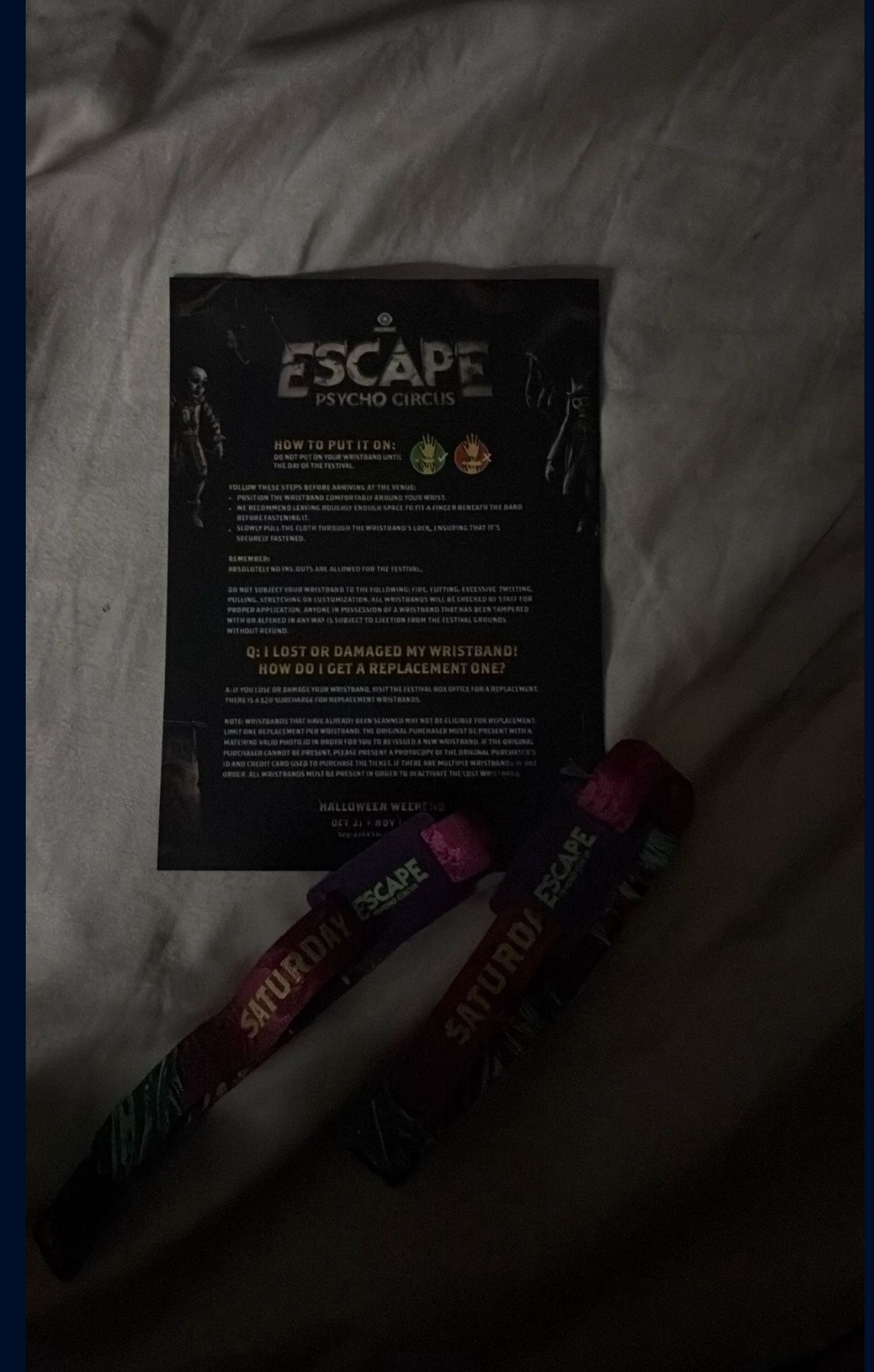 ESCAPE TICKETS GA+