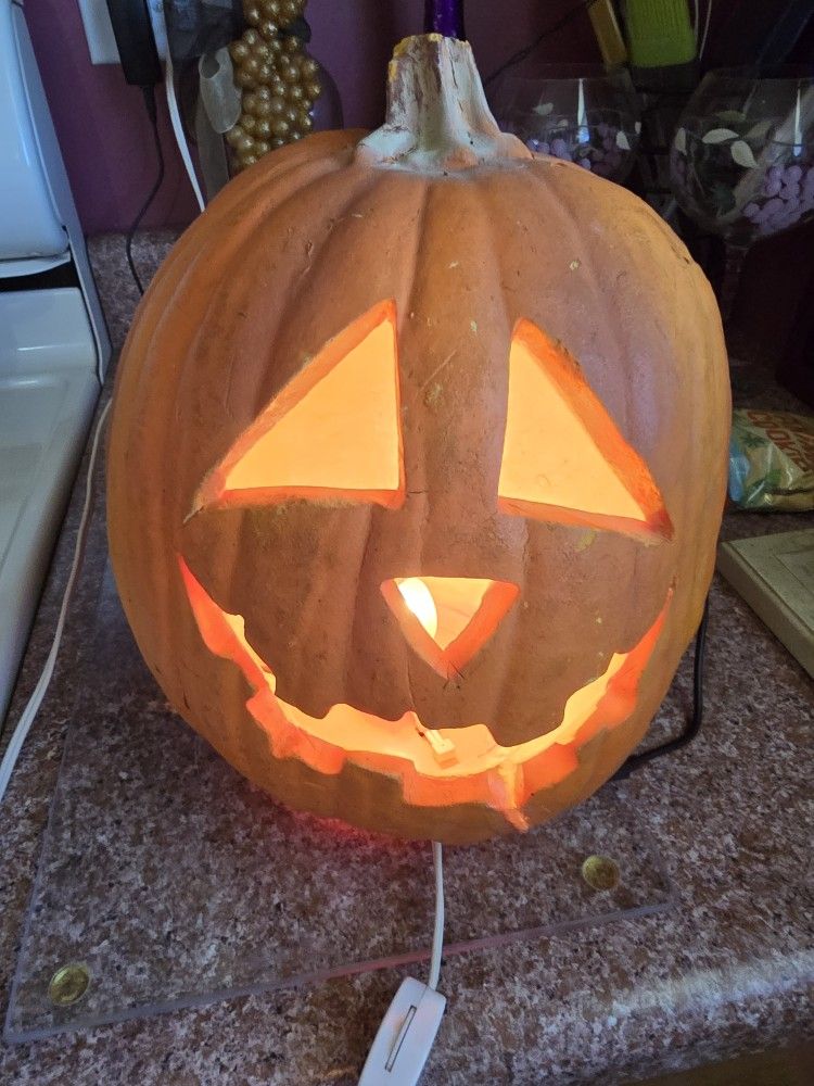 HALLOWEEN ๐ TRENDMASTERS LIGHT UP PUMPKIN 1993