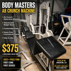 Body Masters Ab Crunch Machine - Commercial Gym Equipment