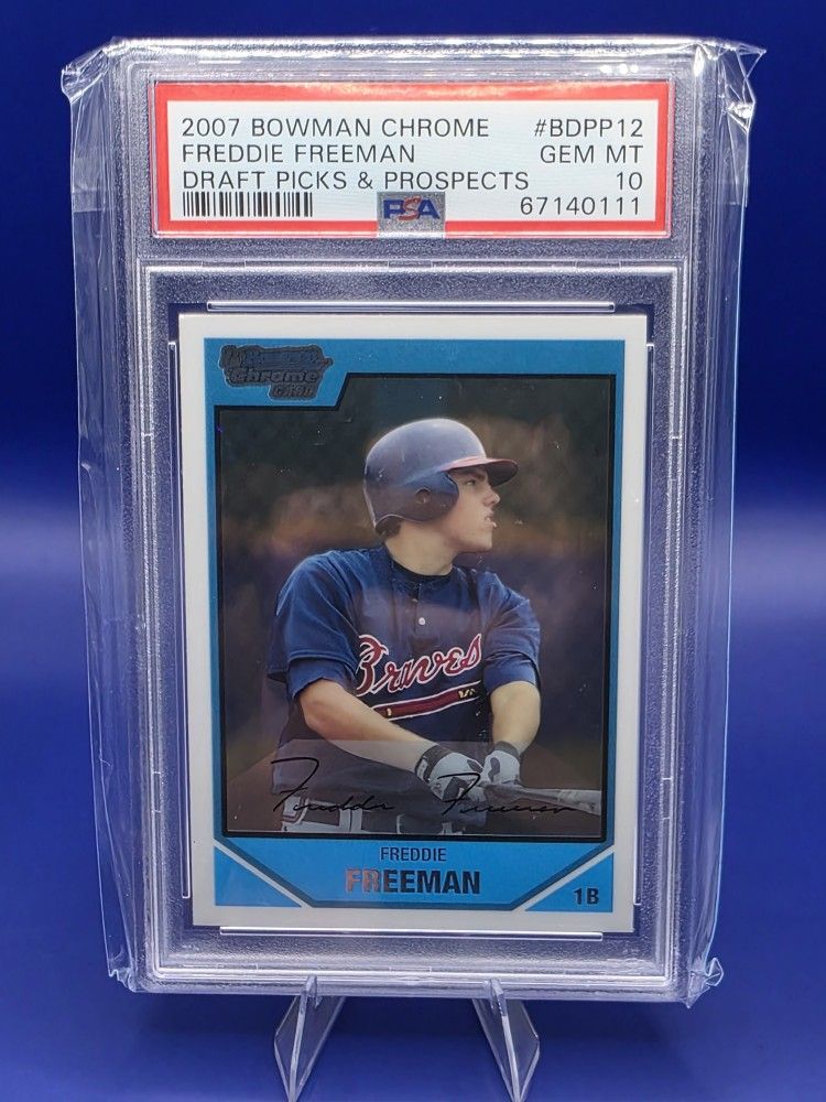 2007 Bowman Chrome Freddy Freeman Prospect PSA10