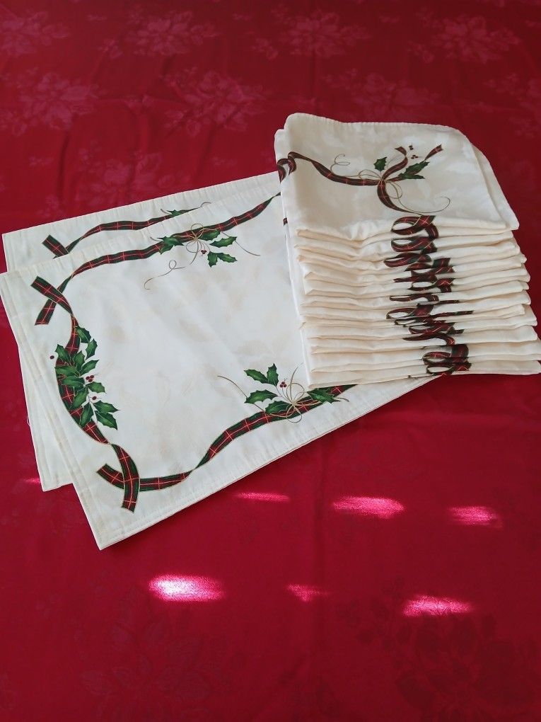 Holiday Lenox Nouveau Placemats & Napkins