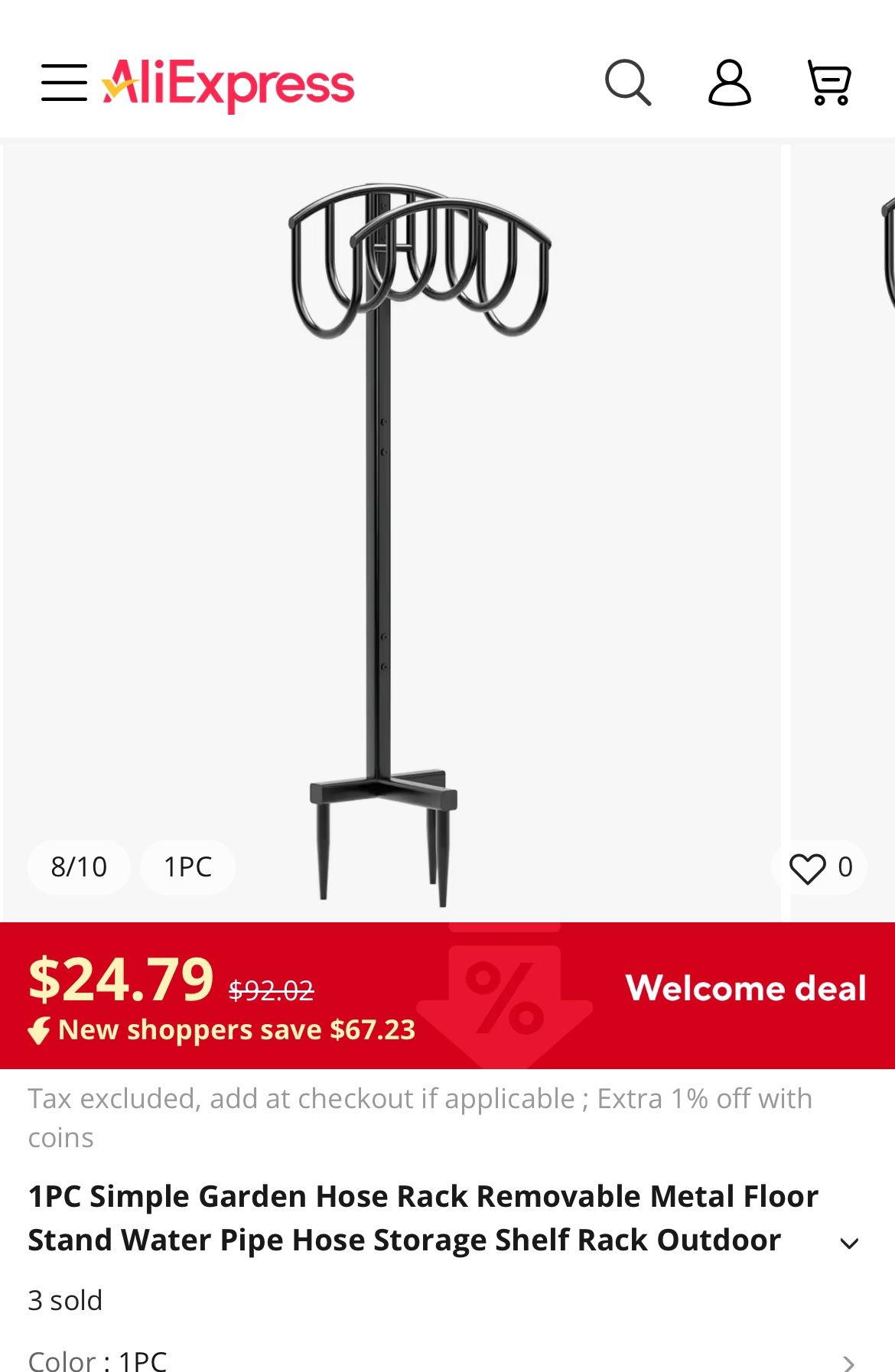 Water Hose Rack Stand