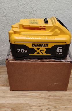 DeWalt 20 volt XR 6Ah battery...$70...firm on price.. brand new... pickup only...
