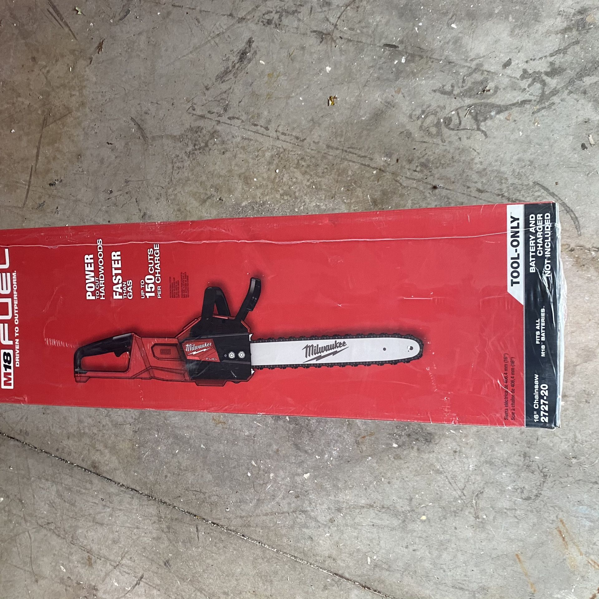 Milwaukee m18 FUEL 16” chainsaw (tool only) model 2727-20