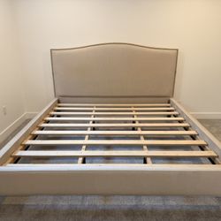 Crate & Barrel King Size Bed Frame