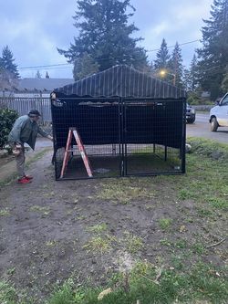 Huge dog kennel