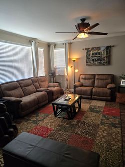 Reclining Couch and Loveseat