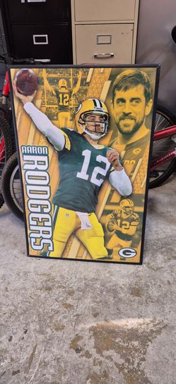 Aaron Rodgers Green Bay Packers Framed Poster