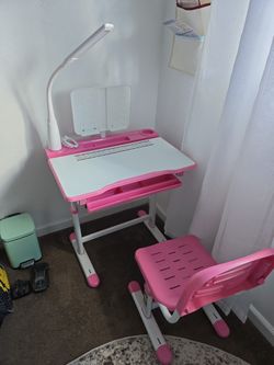 Pink School Desk
