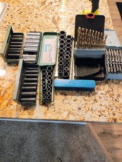 Vintage socket sets and drill bits
