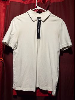 Armani exchange zip up polo