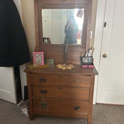 Antique Dresser With mirror