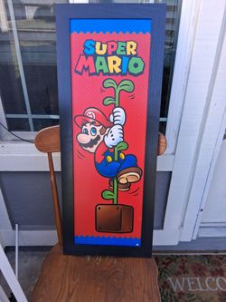Official Nintendo super Mario bros framed art