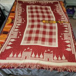 RARE Vintage L.L. Bean Woven Tree Skirt / Apron - Large