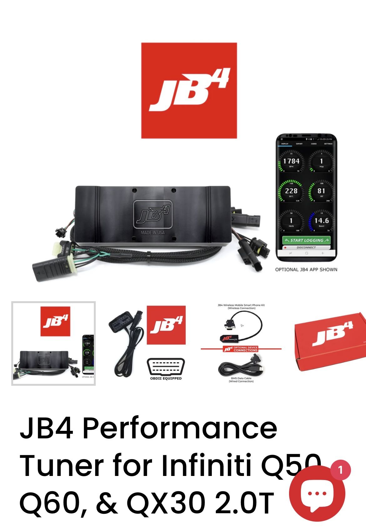 JB4 Performance Connect Kit for Infiniti Q50 2022