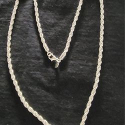 Sterling Silver Rope Chain