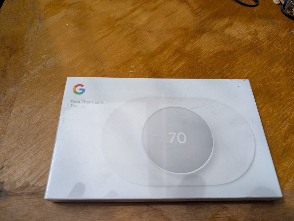 Google Nest Thermostat Trim Kit in Snow, New Factory Sealed