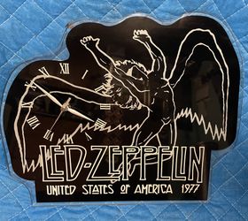 LED ZEPPELIN 1977 Tour Glass Clock