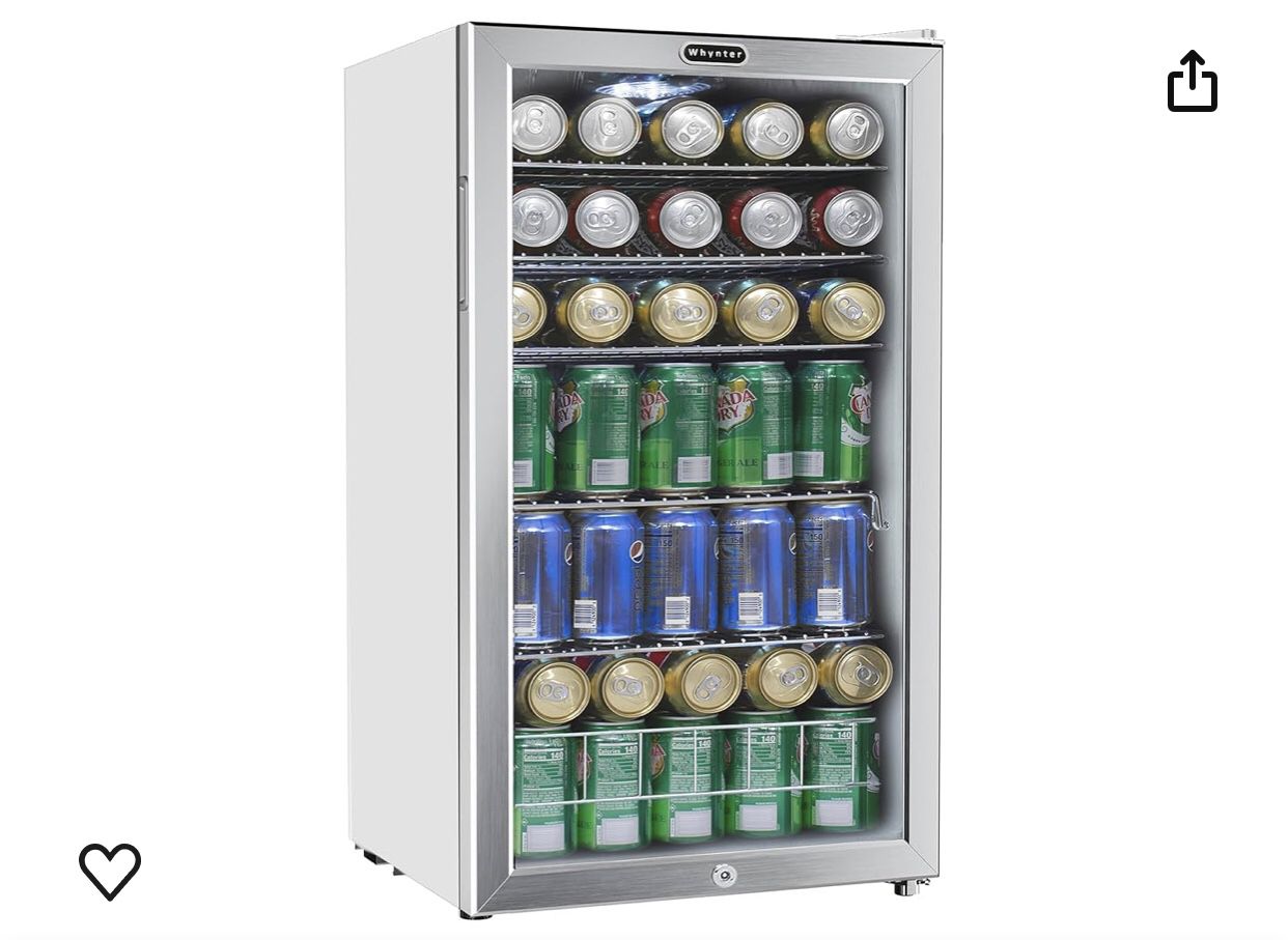 The Whynter 120-can stainless steel can fridge is the ideal choice for compact, efficient beverage display and cooling. Compact and powerful, this fri