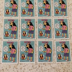1993 SKYBOX  The Simpsons Otto The Bus Driver Promo Card - Lot Of 12