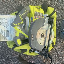 Ryobi 18v Circular Saw w/Battery & Bag